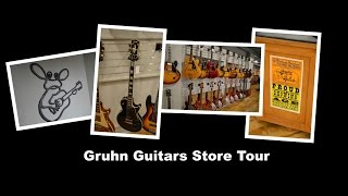 Gruhn Guitars Store \u0026 Shop Tour - Inside the Luthier's shop with BigDGuitars