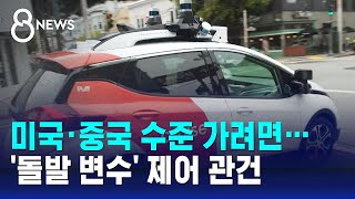 자율주행, 미·중 수준 가려면…'돌발 변수' 제어 관건 / SBS 8뉴스