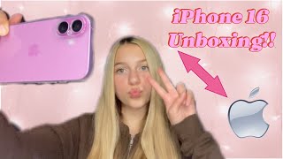 UNBOXING THE IPHONE 16!!! new features \u0026 accessories