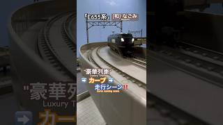 [カーブ通過‼︎] 1編成だけの豪華列車‼︎ JR E655系(なごみ[和])がカーブを走行するシーンを再現‼︎ #nゲージ #e655系 #鉄道模型 #jr東日本 #グリーン車 #特急 #kato