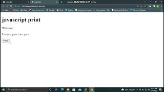 Javascript print