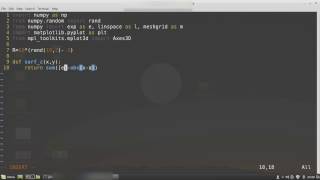 Three minute coding - tesselated 3D surface Python Matplotlib