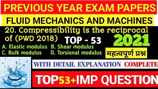 MIDC I BMC I PWD I WRD I PWD Previous Years Question Paper Fluid Mechanics l MIDC Previous Question