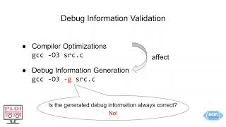 19 June 0700 Debug Information Validation for Optimized Code