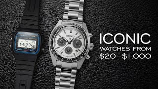 Iconic Watches From $20 to $1,000 - Over 10 Watches Mentioned