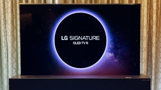 LG Rollable OLED TV R First Look: LG's Most Expensive TV Ever! (UAE)