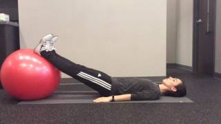 Swiss Ball Hamstring Curl