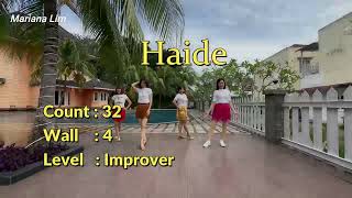 Haide Line Dance by Mariana Lim & De'Blessed team