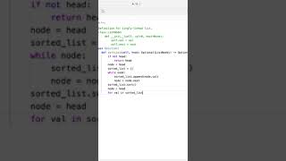 Leetcode #148: Sort List #coding #python #programming #code #windows #exam
