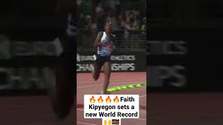 KENYAS FAITH KIPYEGON BREAKS WORLD RECORD