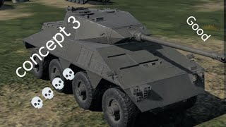 I got the concept 3 tank in war thunder