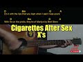 Cigarettes After Sex - X's Guitar Chords cover