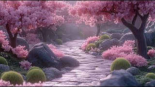 Cherry Blossom - Zen Tranquility | Shinto Ambient Music with Piano, Flute, and Nature