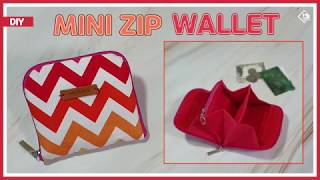 DIY/ ACCORDION MINI ZIP WALLET/ CARD & COIN PURSE/ 아코디언 미니 지갑 만들기/ CUTE ZIPPER POUCH/ 패턴공유/ sewing