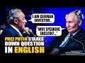 “Why speaking English?...” When Putin offered a lesson on 