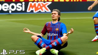 FIFA 22 - Barcelona vs Napoli Ft. Erling Haaland, Torres, - Champions League - Gameplay PS5 4K 60fps