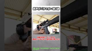 撃つ方も危険 銃声がバカでかい銃3選 #shorts