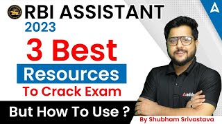 RBI ASSISTANT 2023 | Best Resources To Crack Exam But How To Use ?? Shubham Srivastava