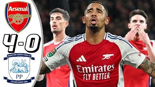 Arsenal vs Preston 4-0 - All Goals \u0026 Highlights - 2024