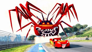 EPIC ESCAPE FROM LIGHTNING MCQUEEN MONSTER EATER | LIVE | BeamNG.Drive 506