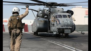 4K AVIATION B-ROLL - US Navy MH-53E \