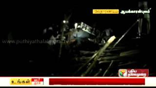 Seven including driver injured as lorry capsizes at Vedaranyam