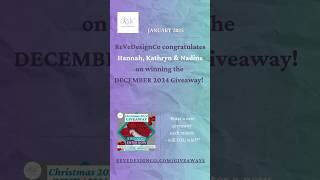 December 2024 Giveaway - Hannah, Nadine and Kathryn Won!  30 selections, 29 different patterns