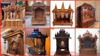 Wooden Puja Mandir Design For Home and Office  | Wooden Temple Design Small