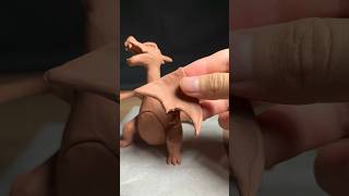 Sculpting Charizard from pokemon 🍊🐲🍊#shorts #clayart #amazing #pokemon #リザードン #ポケモン