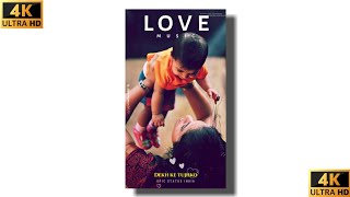 Tujhko Na Dekhu To😘Cute Love 4k Full Screen Status | Udit Narayan | 90's Love Song 4k Status #shorts