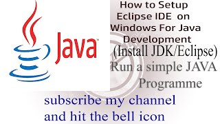 How to Setup Eclipse IDE on Windows For Java Development Sinhala Tutorial (Install JDK)