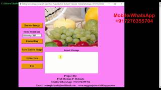 Python Code for Hiding Text In Image Steganography Full Project Source Code