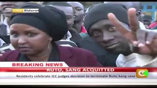 Jubillant Eldoret Residents In Support Of Ruto, Sang ICC Case Win