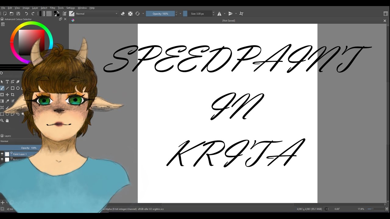 Speedpaint Krita Youtube