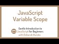 JavaScript Variable Scope (Clip 10): Gentle Introduction to JavaScript