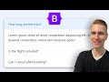 Bootstrap 5 FAQ with Accordion