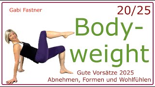 20/25🔹27 min. Bodyweight Training auf der Matte, Oberkörper-Kräftigung ohne Geräte