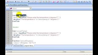 Difference between functions and procedures in vbscript