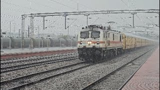 HEAVY RAINS AND 12748  PALNADU SUPERFAST EXPRESS SKIPS WITH MPS AT CHERLAPALLI TERMINAL