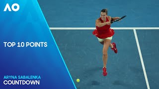 Aryna Sabalenka Top 10 Points | Australian Open 2024