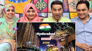 Hyderabad Hi-Tech City Night View Tour Reaction!! | Ultra Modern City Of India | Knowledge & IT City