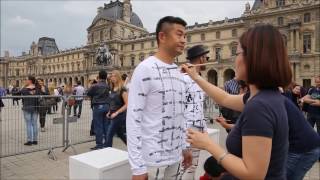 [Behind the scene] JR & Liu Bolin at the Louvre