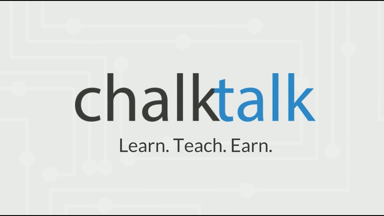 Chalktalk Learn Teach Earn Youtube