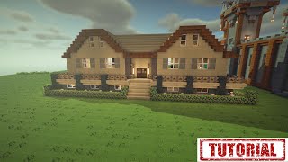 How To Build Deluxe Minecraft Wooden Cabin Tutorial