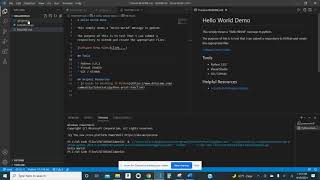 Hello World in Python/ Publish to GitHub