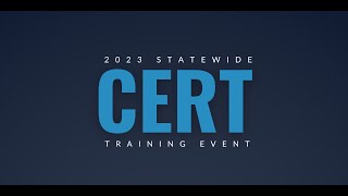 2023 Correctional Emergency Response Team (CERT) Training Event