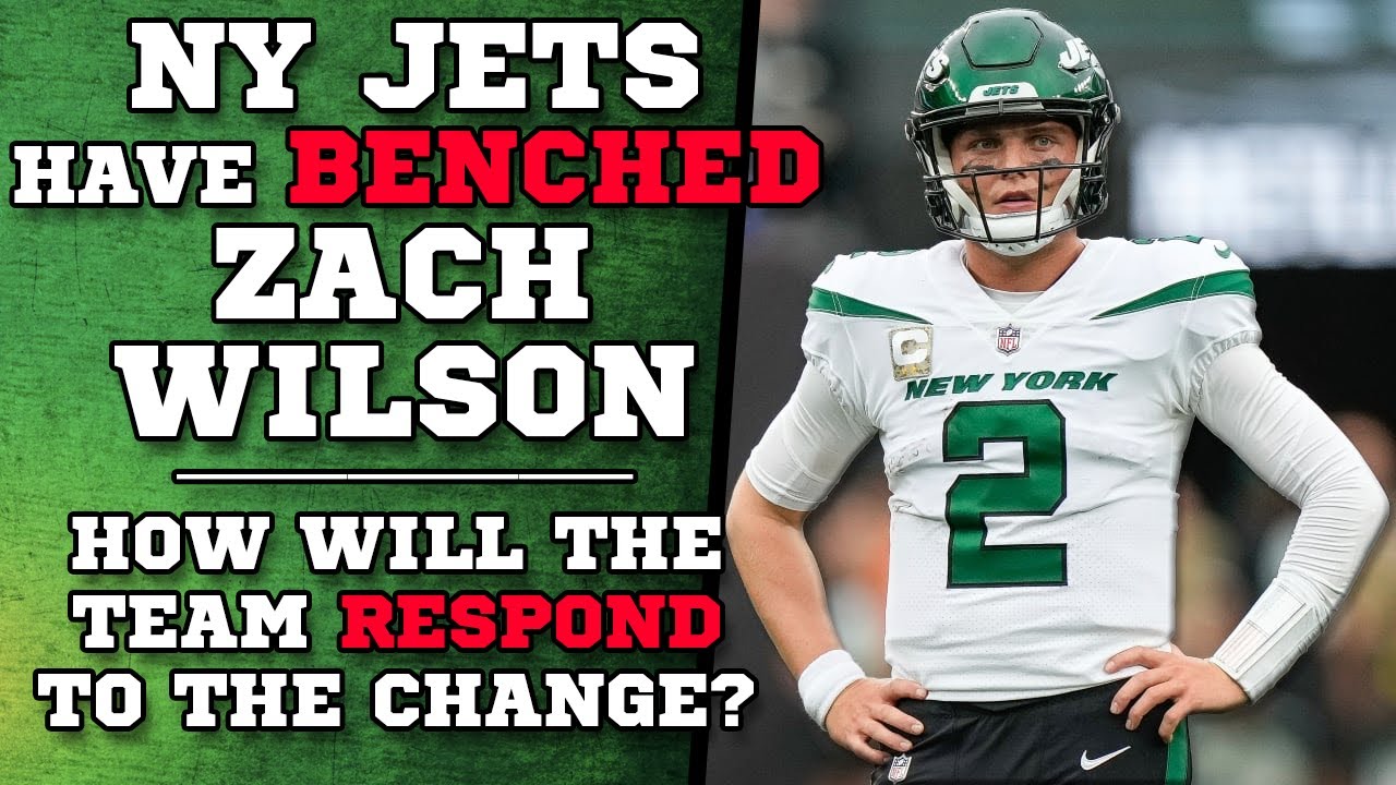 🚨 Zach Wilson BENCHED - NY Jets Will Have New QB Vs Bears - YouTube