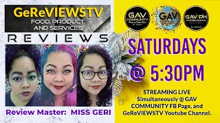 GAV GeReVIEWSTV Food, Product, and Services Reviews       11.20.2021