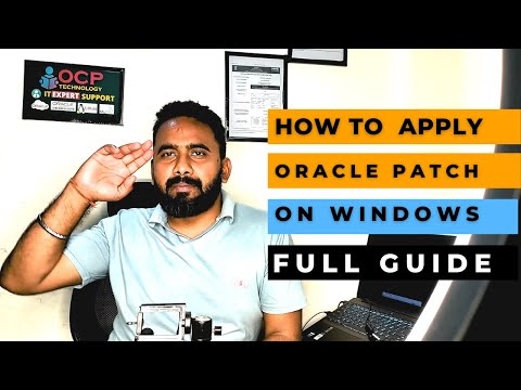 How to apply Oracle Patch in windows #patch #oracle #oracledba
