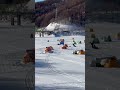 2025年1月12日日曜日、かなやま湖氷上ワカサギ釣りの様子 japan snow hokkaido